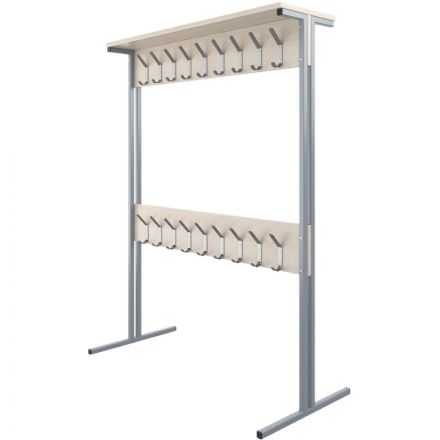 Вешалка MET_Комус Мебель 2 -сторонняя дуб шамони св./серый