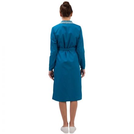 Халат для горничных и уборщиц у01-ХЛ дл.рук бирюз(р.56-58) 17076 СПб