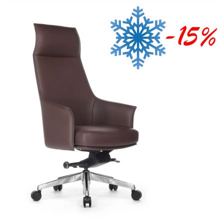 Кресло Rosso А1918 Коричневый (3A ND9719) натуральная кожа 68*68*122-128