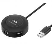 Разветвитель USB UGREEN CR106 (20277) USB 2.0 Hub 4 Ports. Длина 1 м/черный Разветвитель USB UGREEN CR106 (20277) USB 2.0 Hub 4 Ports. Длина 1 м/черный