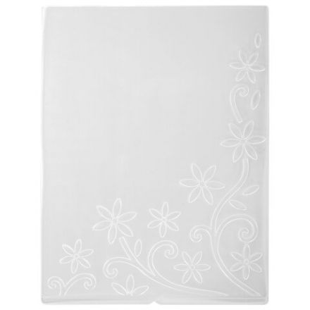 Клише для тиснения 3D "Цветочный узор" для Машинки ОС-5, 108х146 мм, ОСТРОВ СОКРОВИЩ, 663798, 862-010