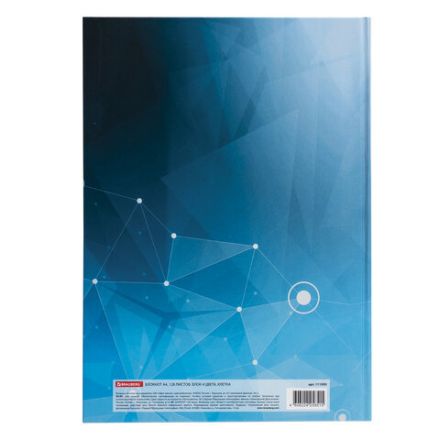 Блокнот БОЛЬШОЙ ФОРМАТ (215х295 мм) А4, 128 л., твердый, клетка, блок 4 цвета, BRAUBERG, "Бизнес", 111593