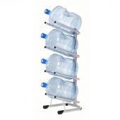 Стеллаж для воды Бридж-4 на 4 тары алюминий 370x450x1140 мм