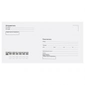 Конверт E65, OfficeSpace, 110*220мм, с подсказом, б/окна, отр. лента, внутренняя запечатка