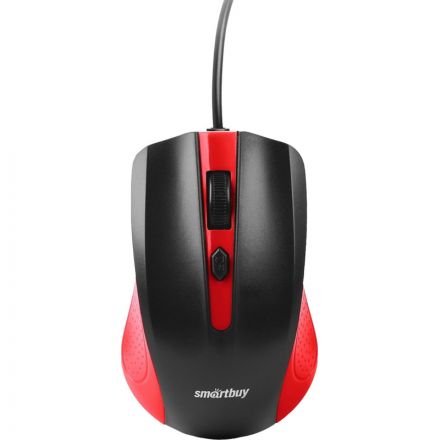 Мышь компьютерная Smartbuy ONE 352 провод, красно-черная (SBM-352-RK) / 100