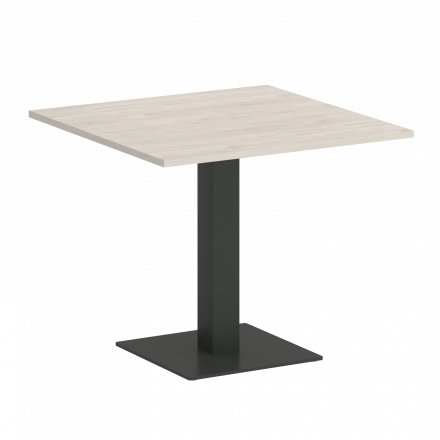 Home Office Стол квадратный VR.SP-5-90.2 Денвер светлый/Антрацит металл 900*900*753