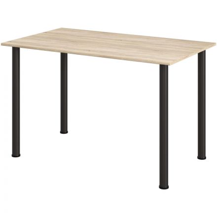 Стол обеденный Комус МДС 120х70 д.сонома/черный Стол обеденный Комус МДС 120х70 д.сонома/черный