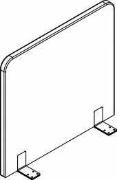 Экран акустический XASP 660.1 Tempo 9 (Графит) 660х30х600 RAND Acoustic