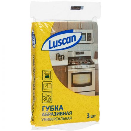 Губки абразивные Luscan 130x90x4 мм 3шт/уп Губки абразивные Luscan 130x90x4 мм 3шт/уп