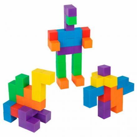 Магнитный конструктор MAGNETIC CUBES "КУБИЧЕСКИЙ", 48 магнитных кубиков, BRAUBERG KIDS, 665723