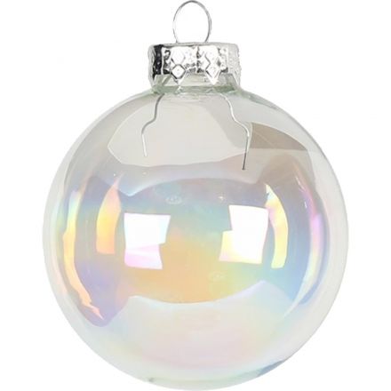 Набор шаров Жемчужный из стекла, 4 шт. 6х6х6см арт.90655