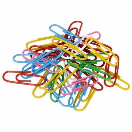 Скрепки STAFF 28 мм, цветные, 70 штук, 271708 Скрепки STAFF 28 мм, цветные, 70 штук, 271708