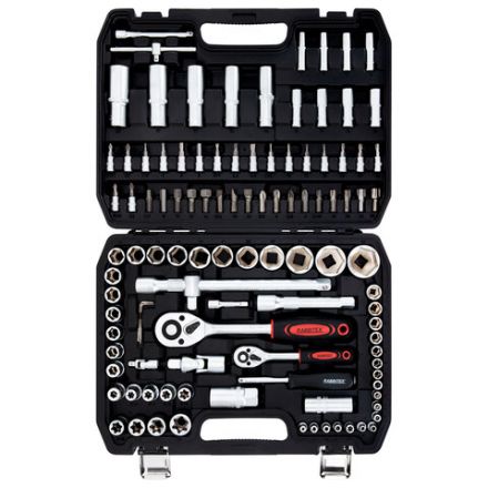 Набор инструментов для автомобиля, 108 предметов, пластиковый кейс, RABBITEX (РАББИТЕКС), 671339 Набор инструментов для автомобиля, 108 предметов, пластиковый кейс, RABBITEX (РАББИТЕКС), 671339