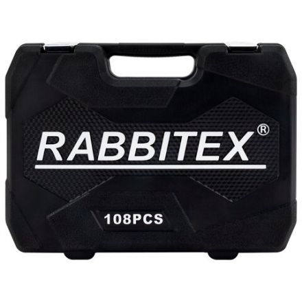 Набор инструментов для автомобиля, 108 предметов, пластиковый кейс, RABBITEX (РАББИТЕКС), 671339 Набор инструментов для автомобиля, 108 предметов, пластиковый кейс, RABBITEX (РАББИТЕКС), 671339