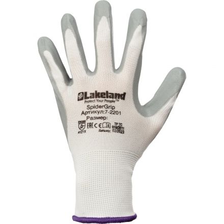 Перчатки защ.полиэфирн. Lakeland SpiderGrip 7-2201с всп.нитр.р.XL(5пар/уп)