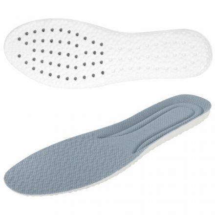 Стельки для обуви АНАТОМИЧЕСКИЕ ДЫШАЩИЕ, материал PU PRO, размер RU 39-44 / EU 40-45, с линиями выреза, SHEGRA (ШЕГРА), 700737