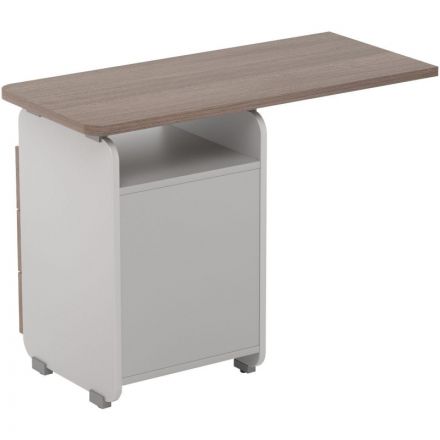 Тумба приставная Д_ Easy Contour 3ящ. с топом 1000х450 дуб шамони темный