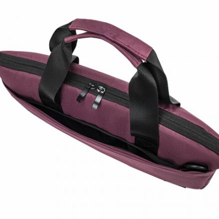 Сумка портфель HEIKKI PERSPECTIVE (ХЕЙКИ) с отделением для ноутбука 15,6", бордовая, 28х39х3 см, 272596