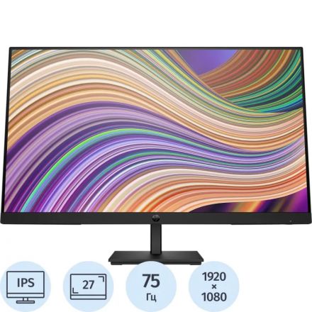 Монитор HP 27 P27 G5 IPS LED HDMI 250cd 1920x1080 75Hz VGA DP FHD (64X69AS)