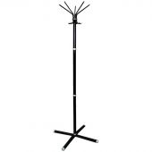 Вешалка напольная Титан "Классикс-С", 695*1845 мм, металл, черная, 5 крючков