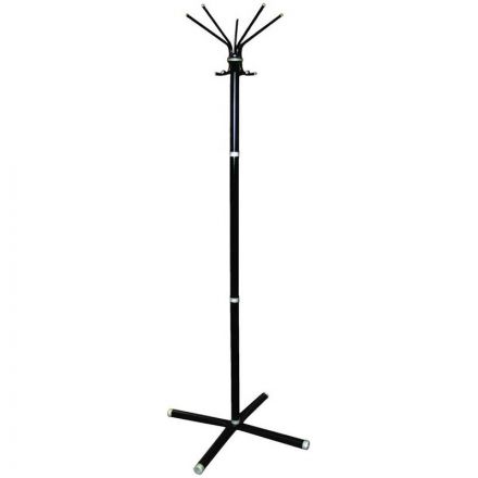Вешалка напольная Титан "Классикс-С", 695*1845 мм, металл, черная, 5 крючков