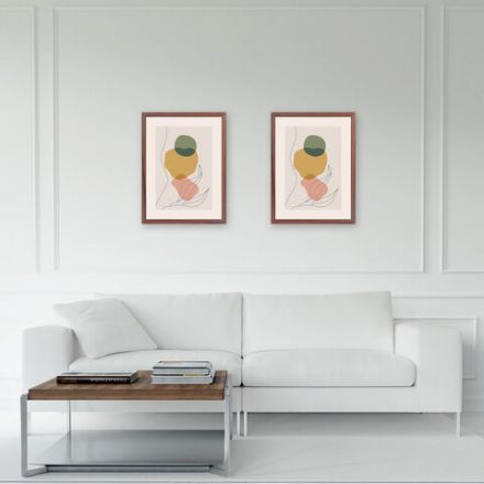 Рамка 30х40 см небьющаяся, багет 17 мм, МДФ под дерево, STAFF "Carven", цвет мокко, 391321