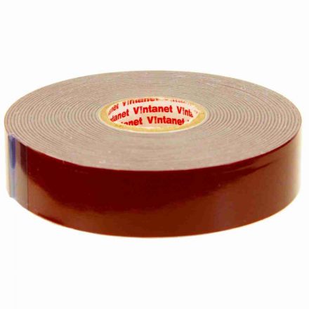 Клейкая лента двусторонняя акриловая 8049 Vintanet, цвет серый, 20 мм х 5 м