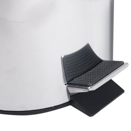 Ведро мусорное с педалью 30 литров "Classic", ЗЕРКАЛЬНОЕ, нержавеющая сталь, со съемным внутренним ведром, LAIMA, 232263