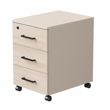 Тумба мобильная Everprof EVO 406х540х608 Кашемир/Кашемир/Дуб Соната