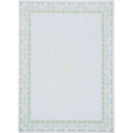 Сертификат-бумага А4 Attache 50 шт/уп зеленая рамка спираль ID6