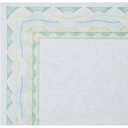 Сертификат-бумага А4 Attache 50 шт/уп зеленая рамка спираль ID6