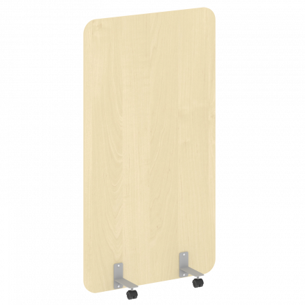 R-line Перегородка на металлических опорах, на роликах DP.R-100-180 Клён/Серый металл 1000*18*1800 R-line Перегородка на металлических опорах, на роликах DP.R-100-180 Клён/Серый металл 1000*18*1800