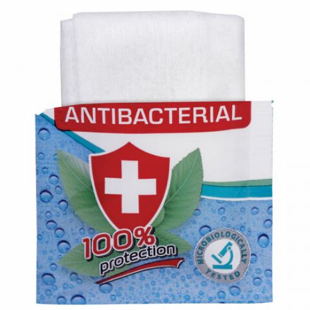 Салфетка влажная антибактериальная 13х17 см в индивидуальной упаковке саше, LAIMA WET WIPE, 114493