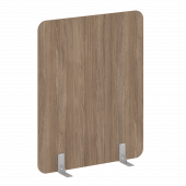 R-line Перегородки на металлических опорах на фетровых подпятниках DP.F-120-150 Дуб аризона/Серый металл 1200*18*1500