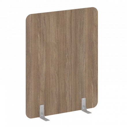 R-line Перегородки на металлических опорах на фетровых подпятниках DP.F-120-150 Дуб аризона/Серый металл 1200*18*1500