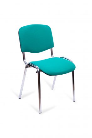Стул для посетителей Изо зеленый(кожзам/хром)