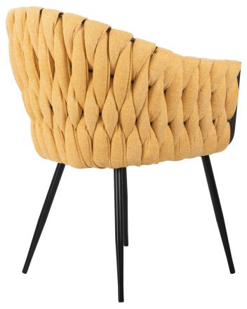 Стул обеденный DOBRIN MATILDA, жёлтая ткань (LAR 275-8) Стул обеденный DOBRIN MATILDA, жёлтая ткань (LAR 275-8)