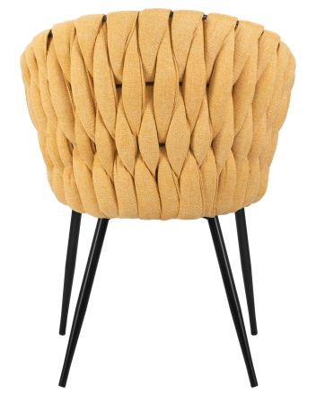 Стул обеденный DOBRIN MATILDA, жёлтая ткань (LAR 275-8) Стул обеденный DOBRIN MATILDA, жёлтая ткань (LAR 275-8)