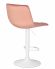 Стул барный DOBRIN TAILOR WHITE, пудрово-розовый велюр (MJ9-32)