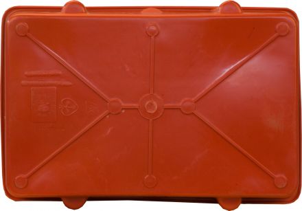 Ящик сырково-творожный 502х332х150 синий с крышкой