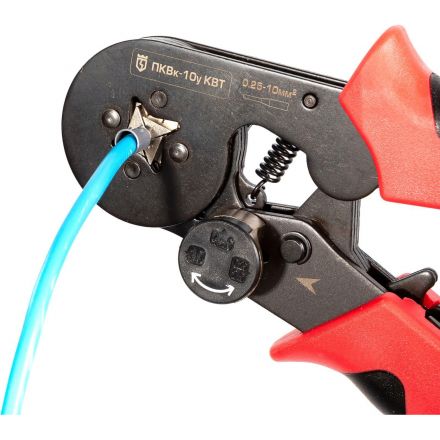 Кримпер КВТ для опрессовки втулочных наконечников 78863