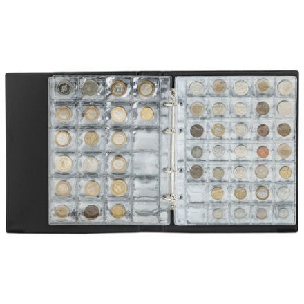 Альбом нумизмата для 297 монет и 6 бон (купюр) "OPTIMA", 230х270 мм, ПВХ, коричневый, STAFF, 238077 Альбом нумизмата для 297 монет и 6 бон (купюр) "OPTIMA", 230х270 мм, ПВХ, коричневый, STAFF, 238077