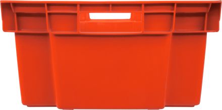 Ящик 600х400х200 сплошной с гладким дном, вес 1,7 кг  красный