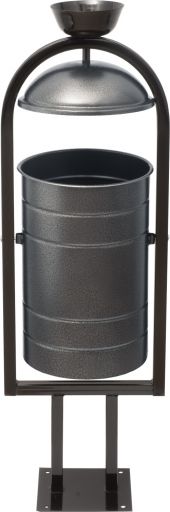 Урна металлическая 1010х330х280 мм серый антик