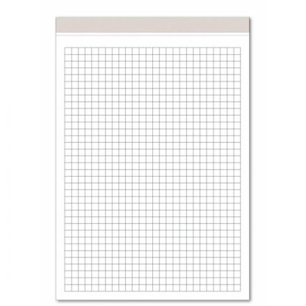 Блокнот Attache Микроперфорация А5 100 листов серебристый в клетку на склейке (143х212 мм)