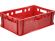 Ящик мясной 600х400х200 сплошной Е2  красный