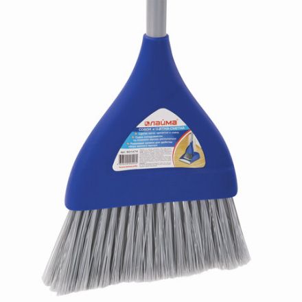 Совок для мусора + щетка, складной, металлические рукоятки 66 см, резиновая кромка, синий, LAIMA, 601474 Совок для мусора + щетка, складной, металлические рукоятки 66 см, резиновая кромка, синий, LAIMA, 601474