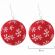 Шары ёлочные НАБОР 40 шт., 8 см/4 см, "Red&White", красные/белые, пластик, ЗОЛОТАЯ СКАЗКА, 592167