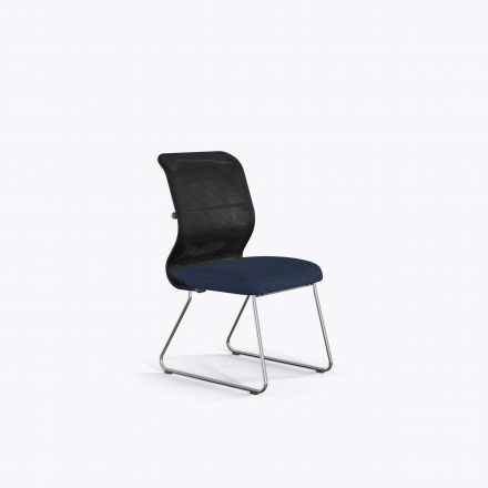 Кресло Sit 8 M4-9 - X2+Bahama /Uh00/Wh12(F54) Черный-Синий