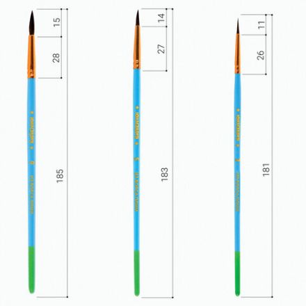 Кисти ЮНЛАНДИЯ "ЮНЫЙ ВОЛШЕБНИК", набор 10 шт. (ПОНИ - 4 шт.; СИНТЕТИКА - 4 шт.; ЩЕТИНА - 2 шт., круглые, плоские), блистер, 200896